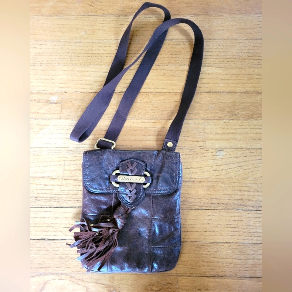 Juicy Couture Boho Leather Crossbody w/ fringe